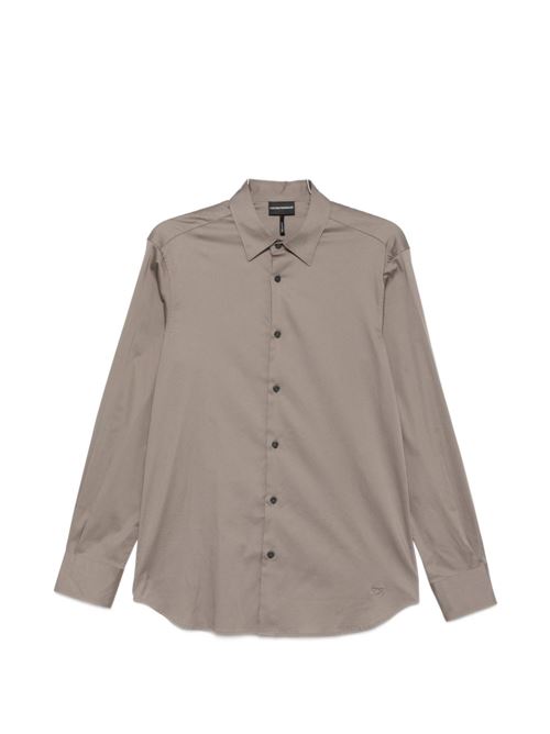 Camicia uomo Emporio Armani grigia in cotone Pima stretch EMPORIO ARMANI | EM005123AF23800U8049
